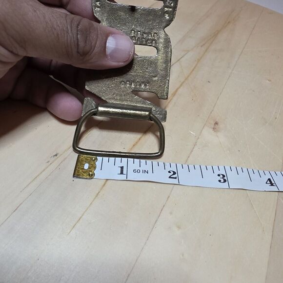 Vintage Aminco 1970s Solid Brass Name "DON" Belt Buckle Made In Taiwan #133 - Picture 12 of 12